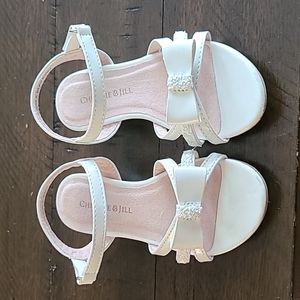 Christie & Jill White Toddler Dress Sandals Size 8
